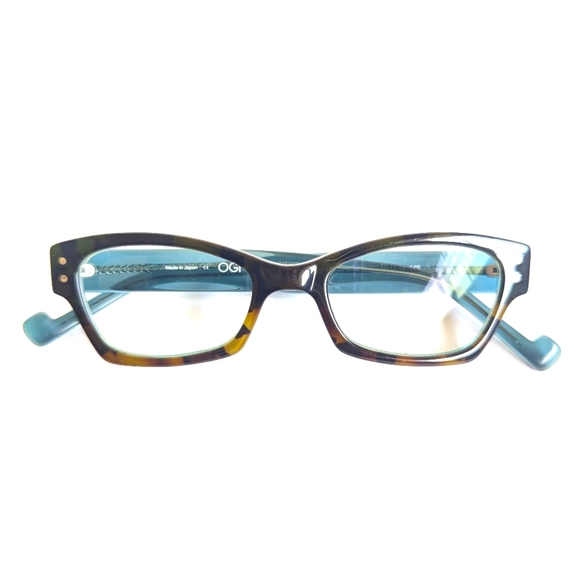 OGI Innovation Eyeglasses 👓 Glasses Marbled Brown & Blue Acetate - Picture 1 of 11